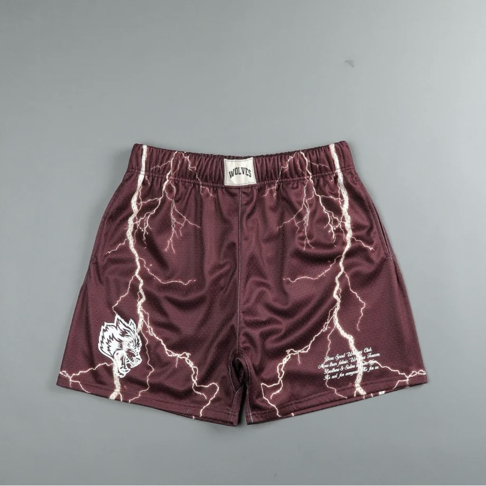 DARC SPORT X MORTAL KOMBAT “ALL THE ENERGY” MESH SHORTS LARGE RED FOG SOLD OUT